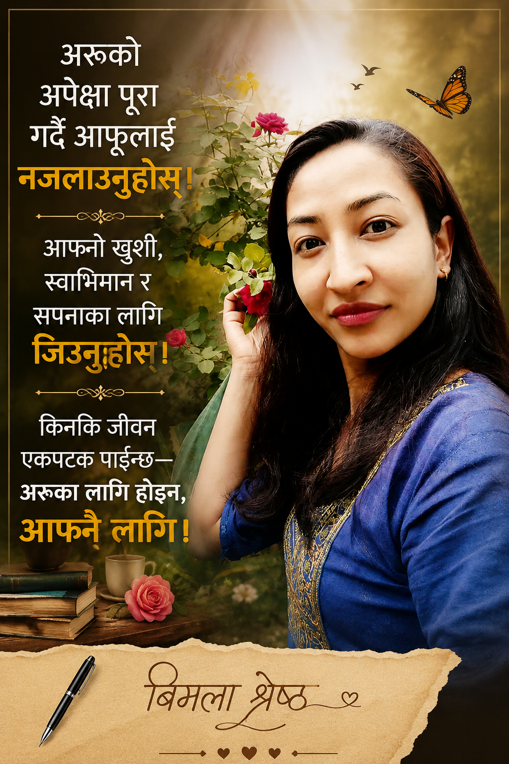 अरुको लागि हैन, आफ्नो लागि जिउनुहोस्